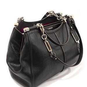 Gorgeous Vintage Coach Black Caroline Madison Leather Shoulder Bag Satchel